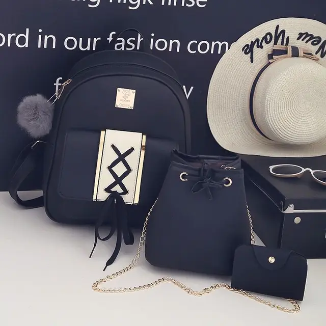 Aliexpress.com : Buy Pu Leather Bag 3Pcs/Set Hot sales Small Women