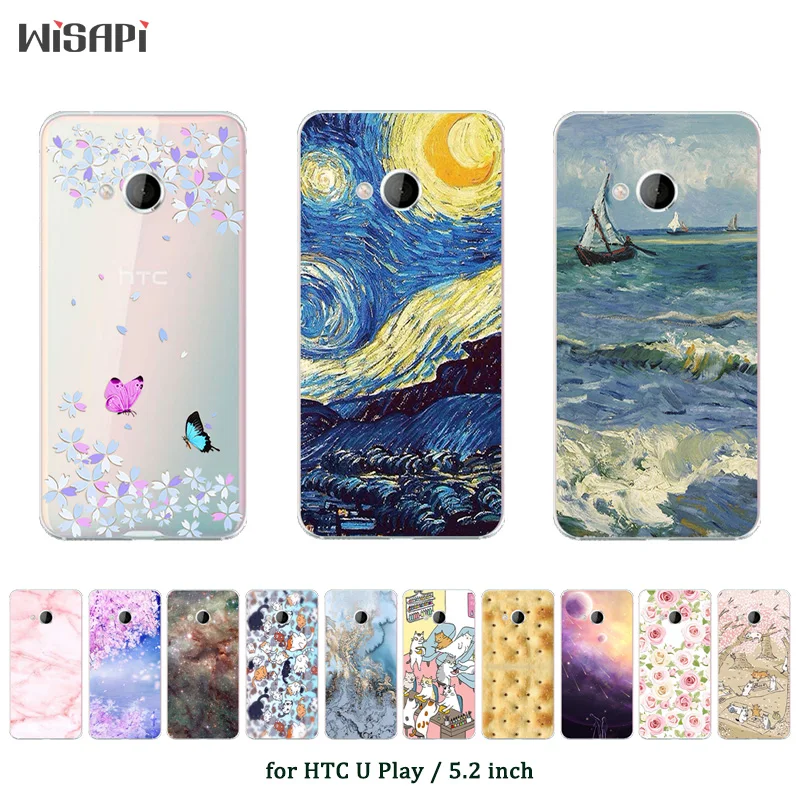 Case For HTC U Play Soft Silicone Phone Case Cover For HTC U Play Fashion Printed TPU for HTC UPlay Alpine Protective Capa