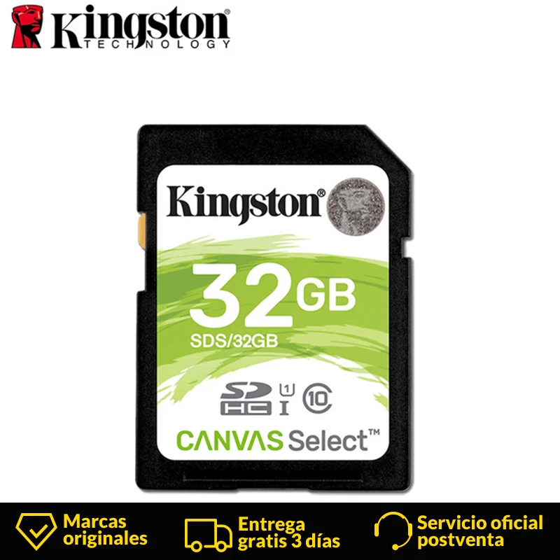 

Kingston Canvas Select Class 10 SDS SD Memory card 32GB Memory Card MicroSDHC Micro SD Card 80MB/s Read speed UHS-I for full HD