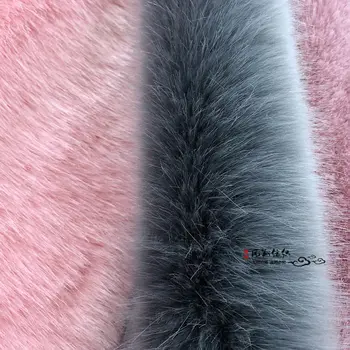 

Faux fox fur fabric artificial fabrics fake plush for clothing collar 2300（g/㎡）100% polyester