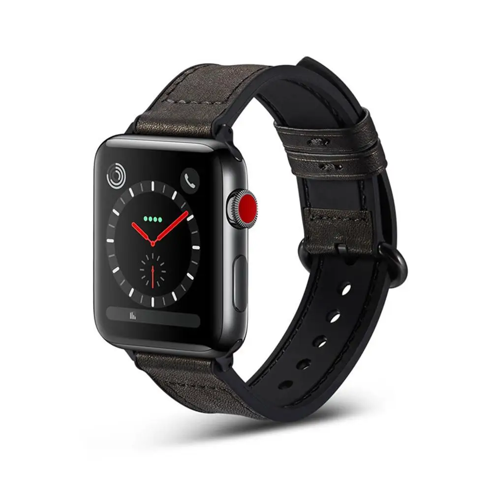 

Genuine Leather watch bands for apple watch band 42mm 44mm & for apple watch 4 band 40mm Bracelet for iwatch Series 3 2 1 38mm