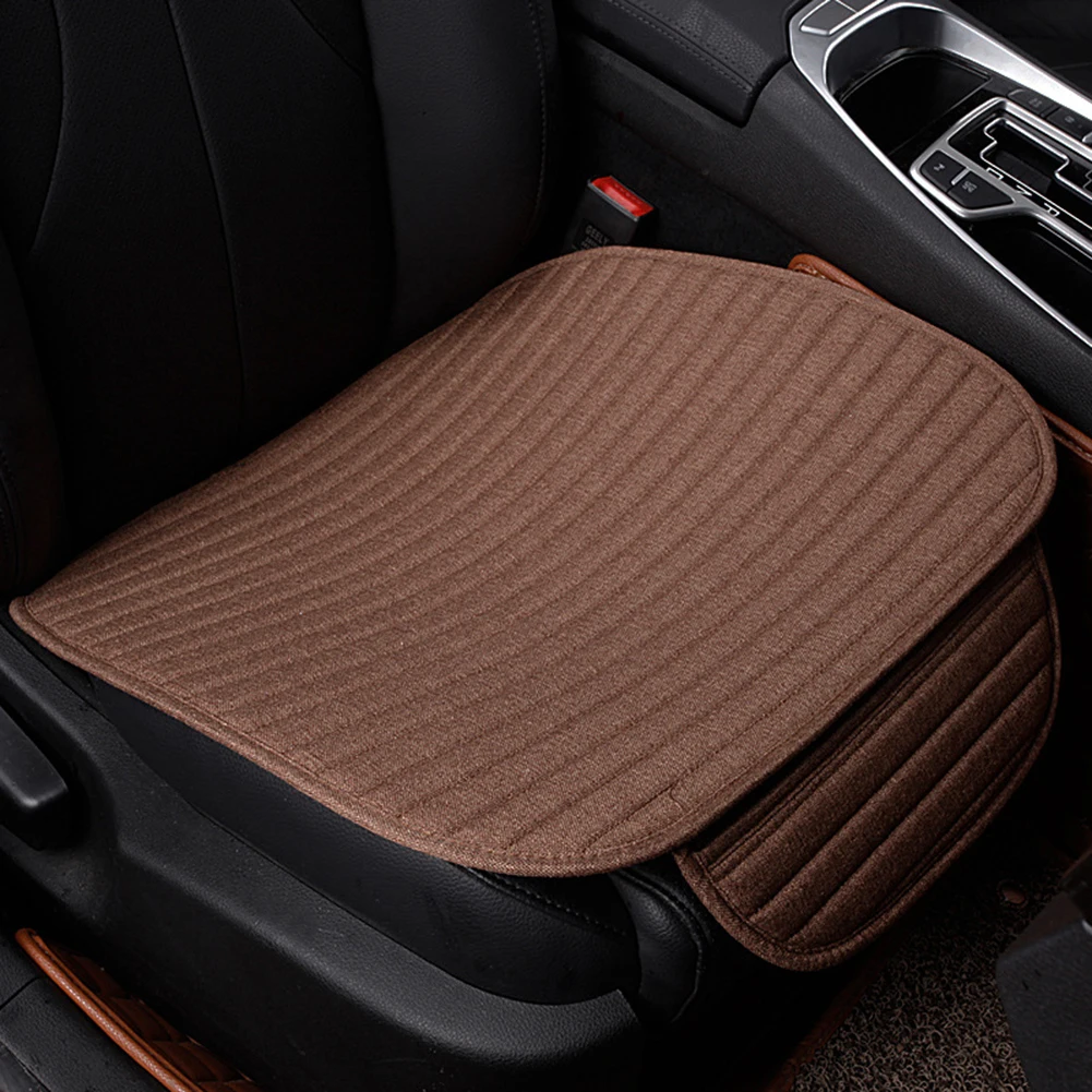 

New Car Styling Car Seat Cover Flax Car Full Surround Breathable Single Seat Cover Car Front Back Seat Cushion Pad