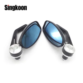 

22mm Universal Motorcycle Accessories Mirrors Black Scooter Rearview Side Mirrors FOR honda cb500x cb1000r Yamaha mt 03 fz6 fz8