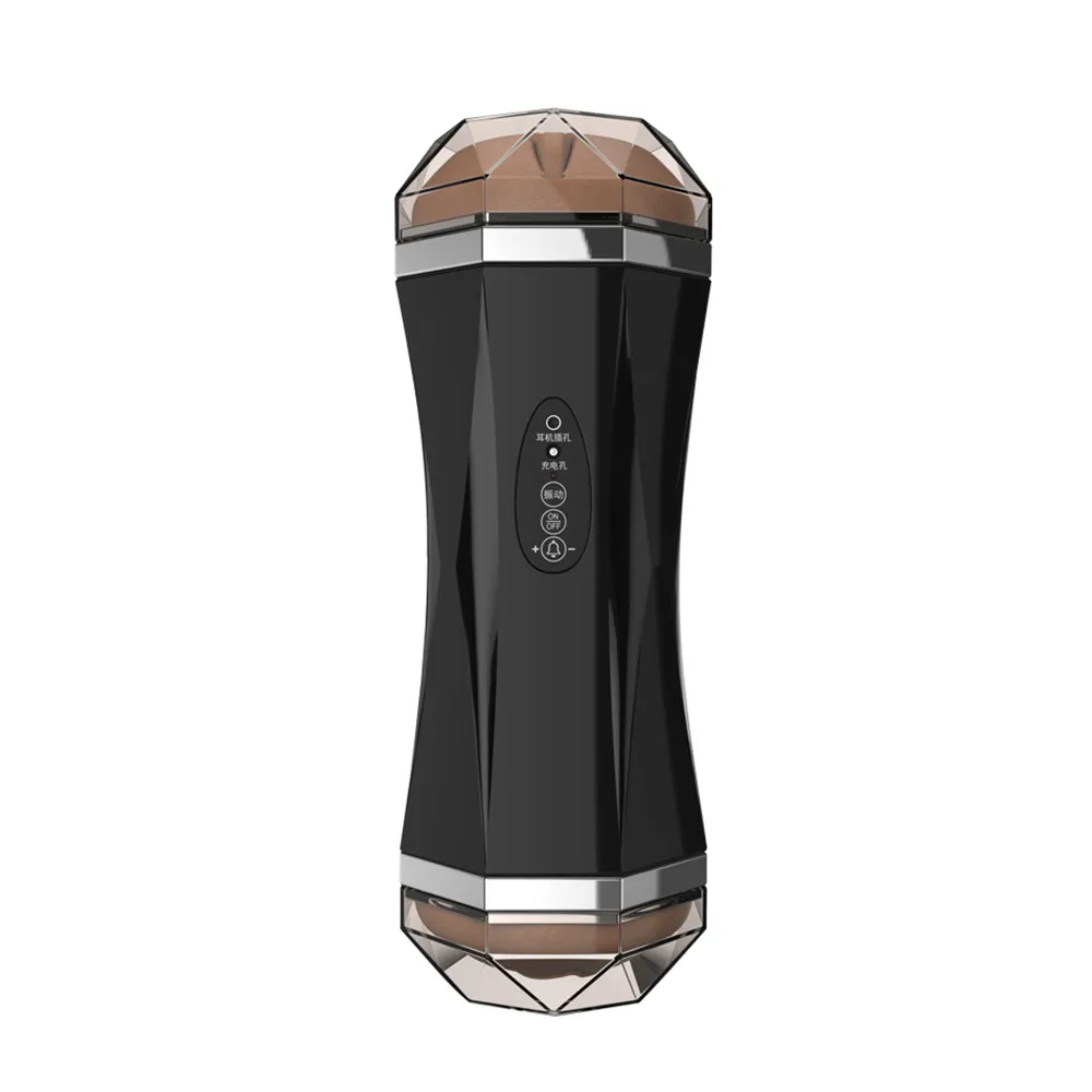 Men Dual Channel Masturbator Cup Vagina Sex Oral Sex Toys Sex Erotic Product for Men real