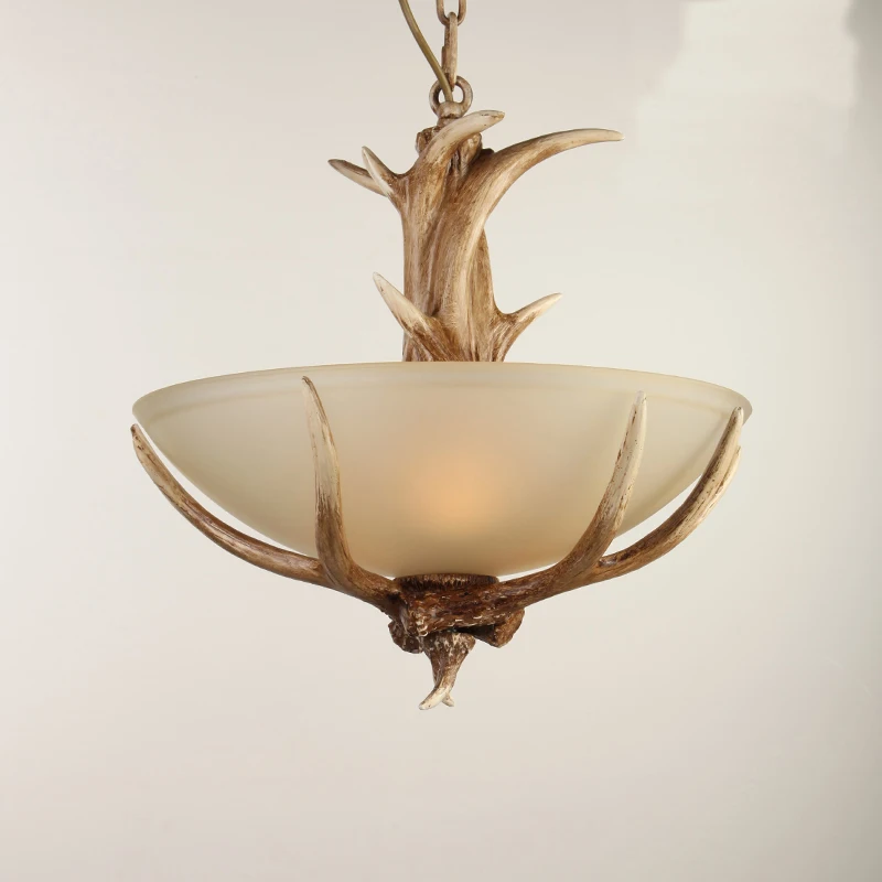 American Creative antler glass Hang lamps pendant lights led lights for home nordic pendant light fixtures loft style hanging