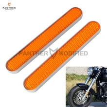 Orange Motorcycle Front Fork Leg Reflectors Shock Reflective Case for Harley Davidson Softail Dyna Fatboy Sportster XL 883 1200 Orange Motorcycle Front Fork Leg Reflectors Shock Reflective Case for Harley Davidson Softail Dyna Fatboy Sportster XL 883 1200