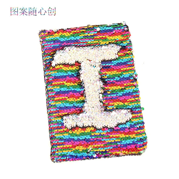

Sequined Notepad Creative Mermaid Turn Colors Notebook Fashion Handwritten Diary Book Can Customize LOGO