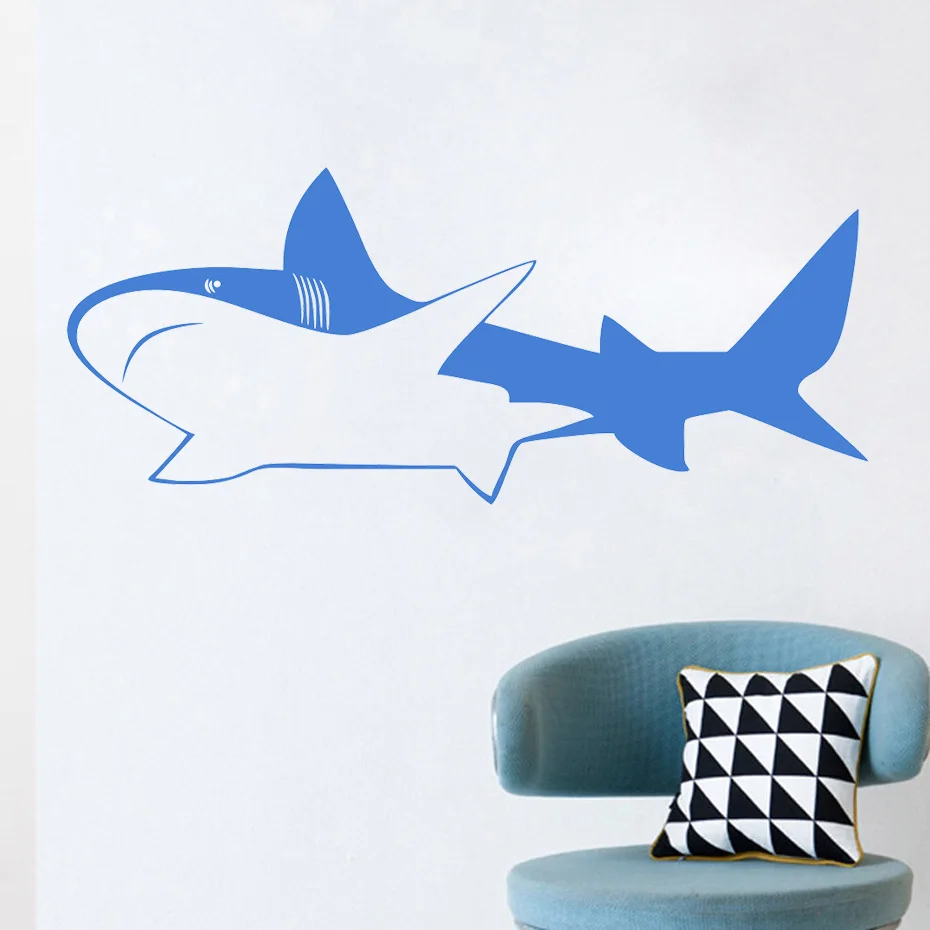 Ocean Whale Wall Stickers For Kids Room Decoration Accessories Litter