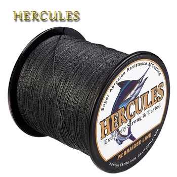 

Hercules Fishing Line Black 100M 300M 500M 1000M 1500M 2000M 4 Strands PE Braided Carp Fishing Line Sea Pesca Super Strong