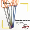 6pcs TiTo Titanium Alloy Tent Peg Titanium spike Outdoor Camping Accessory Tent Stake Diameter 5.0mm/6.0mm Tent Accessory nail ► Photo 1/6