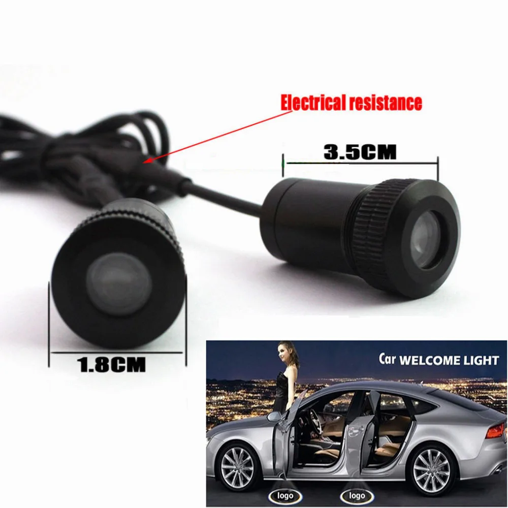 2PCs LED Car door light courtesy led car laser projector Logo