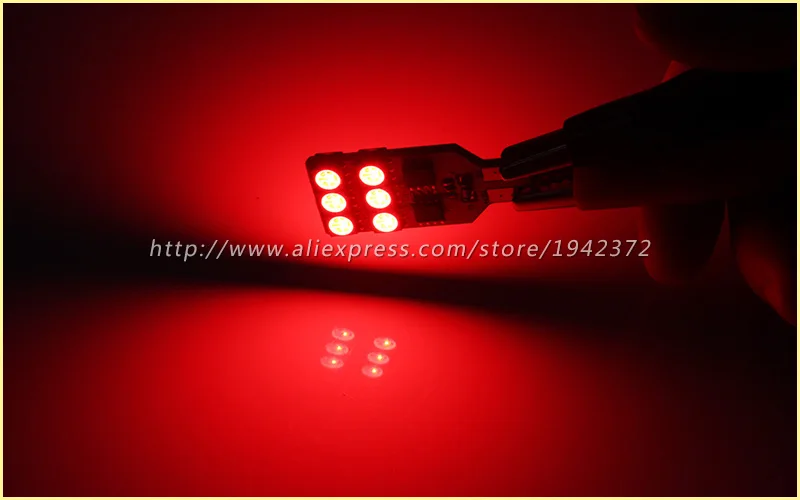 2 шт. 5050 SMD T10 194 168 W5W RGB Сменные 16 цветов 6/ 12SMD пульт дистанционного управления зазор