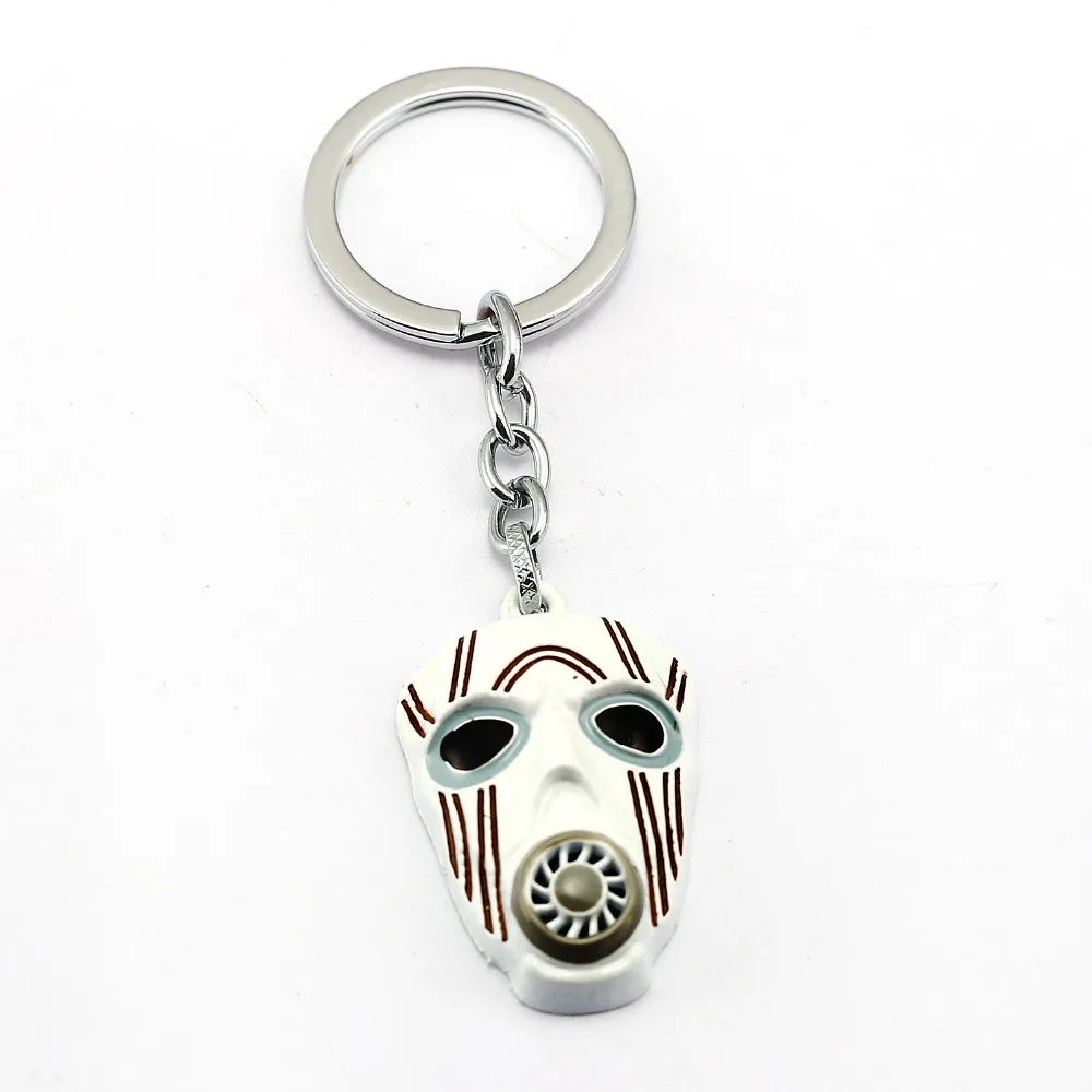 

2017 Hot Game Borderlands 2 Keychain gas mask Key Ring Holder bag charm Key Chain Newest Fashion Jewelry