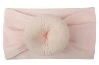light pink 1 шт. Топ для новородженных ободок с бантом Твердые тюрбан нейлон Headwrap дети короткое платье аксессуары для волос Лето бандо bebe - Цвет: light pink