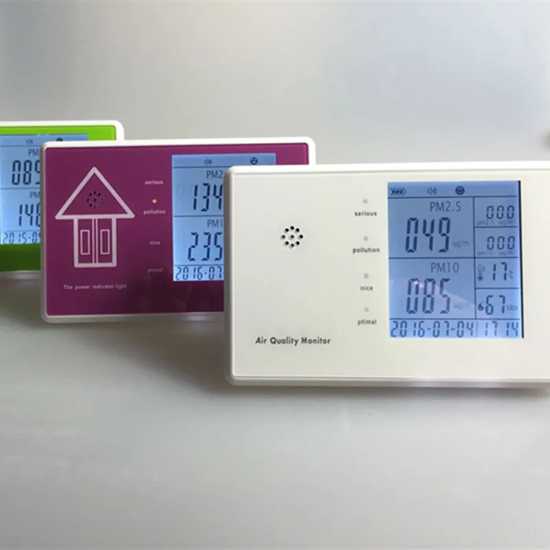 Free shipping JSM 136 tvoc Air Quality Monitor PM10 PM2.5 meter clock