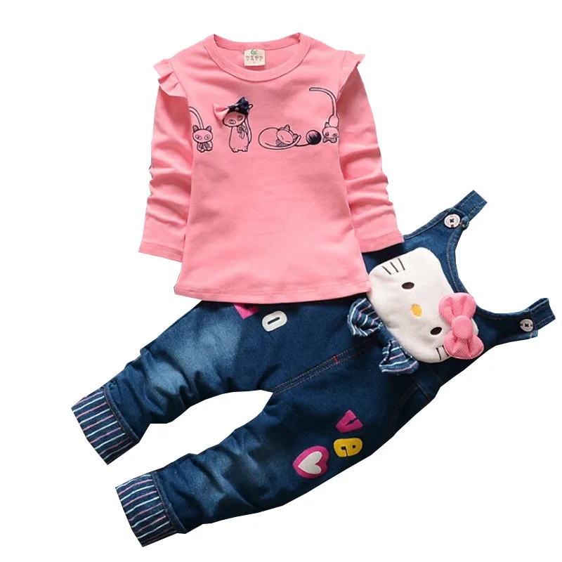 Murah Bibicola Musim Semi Musim Gugur Bayi Gadis Pakaian Set BEBE Pakaian Latihan Yg Hangat Set Carton Kucing Berjalan Top Kemeja + Celana Bib Bayi Gadis pakaian Online Bibicola Musim Semi Musim Gugur Bayi Gadis Pakaian Set BEBE Pakaian Latihan Yg Hangat Set Carton Kucing Berjalan Top Kemeja + Celana Bib Bayi Gadis pakaian
