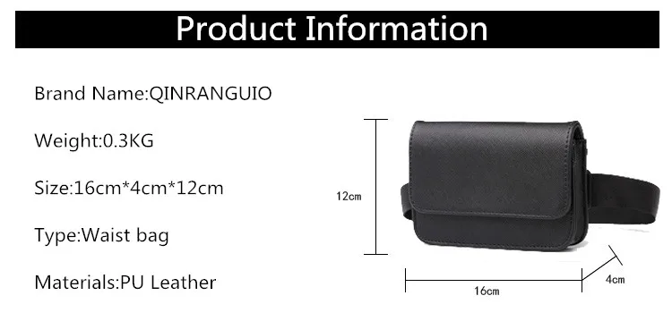 QINRANGUIO поясная сумка Высокое качество искусственная кожа Хип сумка Для Женщин Фанни пакеты телефон деньги ремень Повседневное Для женщин