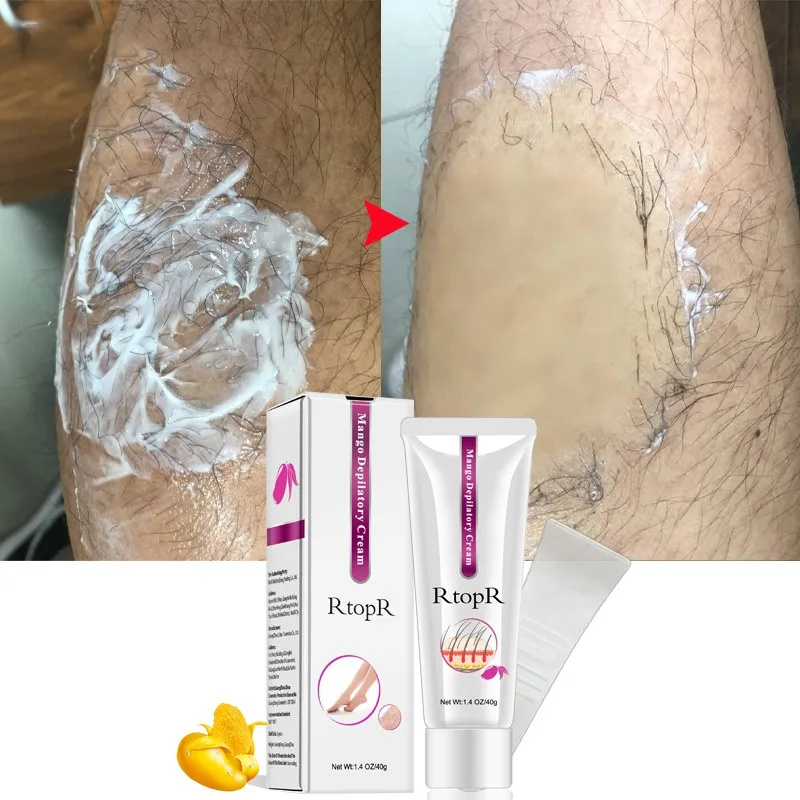 Mango Depilatory Cream Body Painless Effective Hair Removal Cream Men Women Whitening Hand Leg Armpit Hair Loss Product 2018 new