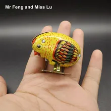 Заводные игрушки животное робот курица пекать металлические модели тянуть назад интерактивная игрушка для детей мальчиков