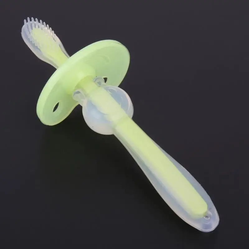 1PC Kids Soft Silicone Training Toothbrush Baby Children Dental Oral Care Tooth Brush Tool Baby Kids Teething Teether