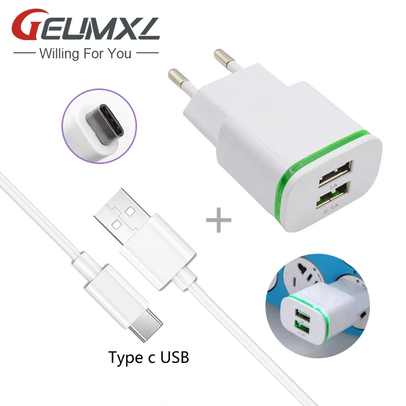 USB-адаптер GEUMXL Type C 2A EU дорожное зарядное устройство для телефона Huawei P10 G9 Plus LG V20 ZTE