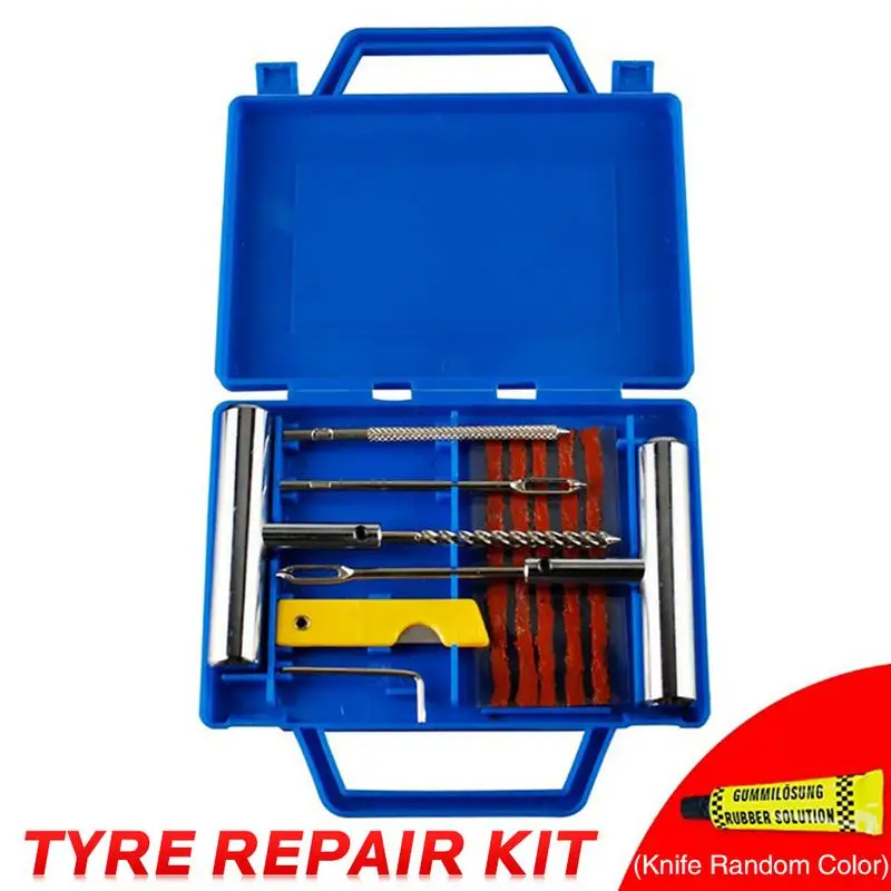 11PCS Car Tubeless Tire Puncture Repair Kit Plug Set Tyre Emergency