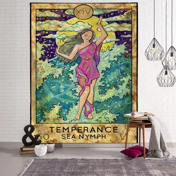 

150*100cm Tarot Tablecloth Astrology Sofa Cover Tapestry Beautiful Pattern Game Tarot Board Game Accessorie