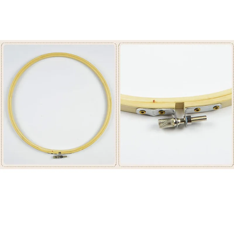 

34 cm Embroidery Bamboo Hoop Chinese Cross Stitch Frames Rround Big Szie Hoops Arts Crafts Tool & Home Decorative