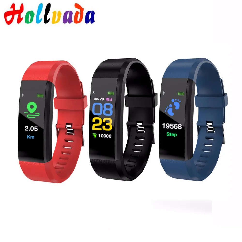 

Smart Wrist Band Bracelet Fitness Heart Rate Blood Pressure Pedometer Sports Wristband Waterproof Smart Watch For IOS Android