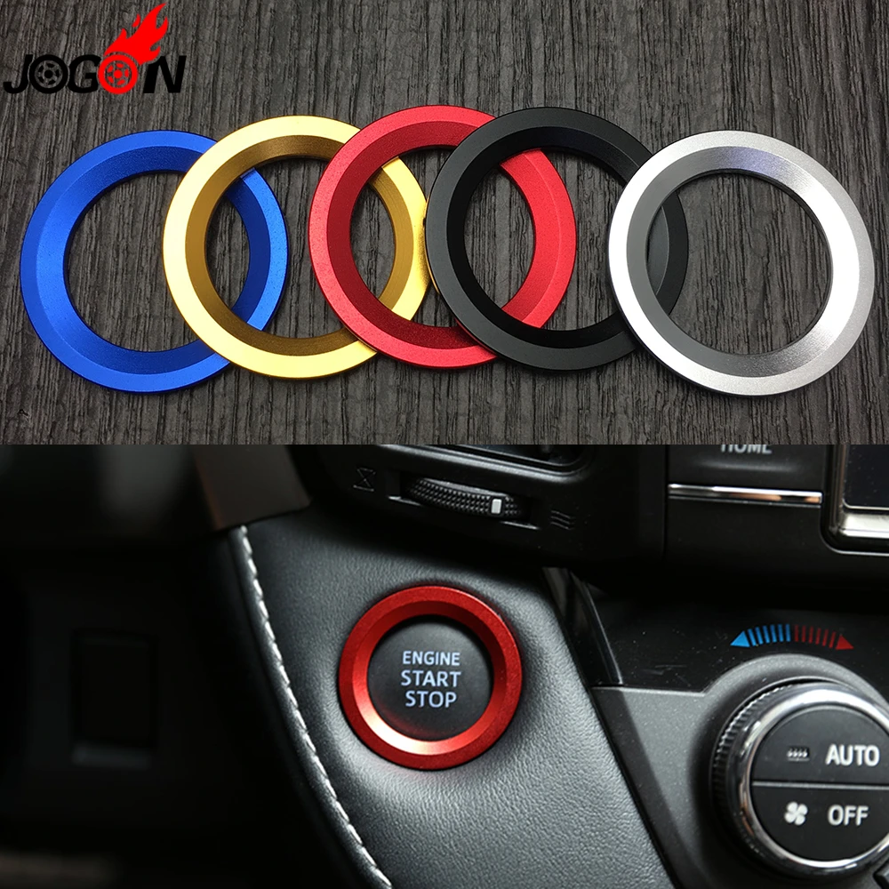 Engine Start Stop Push Button Cover Trim For Toyota C-HR RAV4 Highlander Alphard Engine Start Stop Push Button Cover Trim For Toyota C-HR RAV4 Highlander Alphard