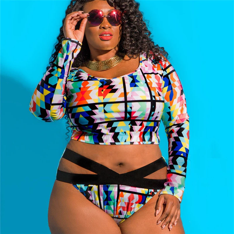 plus size long sleeve bathing suit top