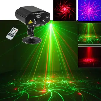 

SUNY New 16 Patterns Club Bar 3 Lens RG Laser BLUE LED Stage Lighting DJ Home Party 300mw show Light Xmas