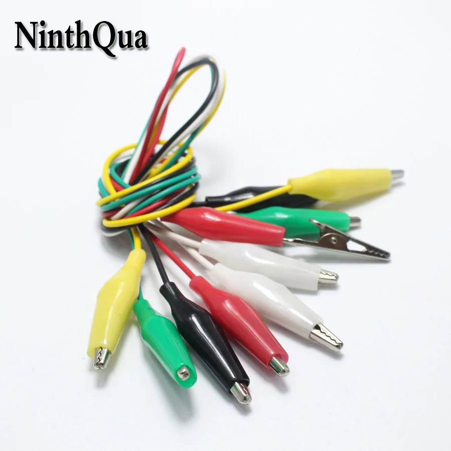 

5pcs 35mm Small Alligator Clips with 40cm Cable Electrical DIY Test Leads Double-ended Crocodile Clips Roach Test Jumper Wire