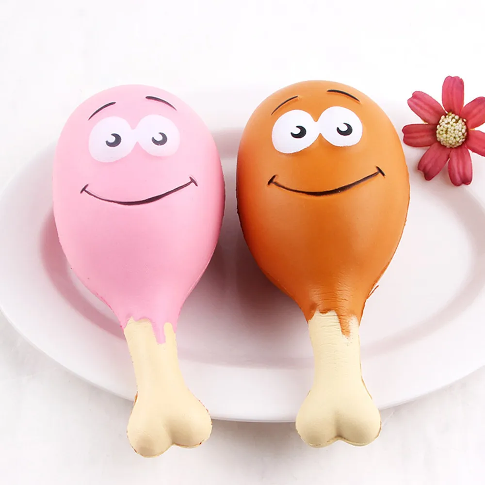 

Cute Drumsticks Scented Pressure Toys Slow Rising Fun Toy Relieve Stress Cure Gift Hamburger Environmentally decompression toys