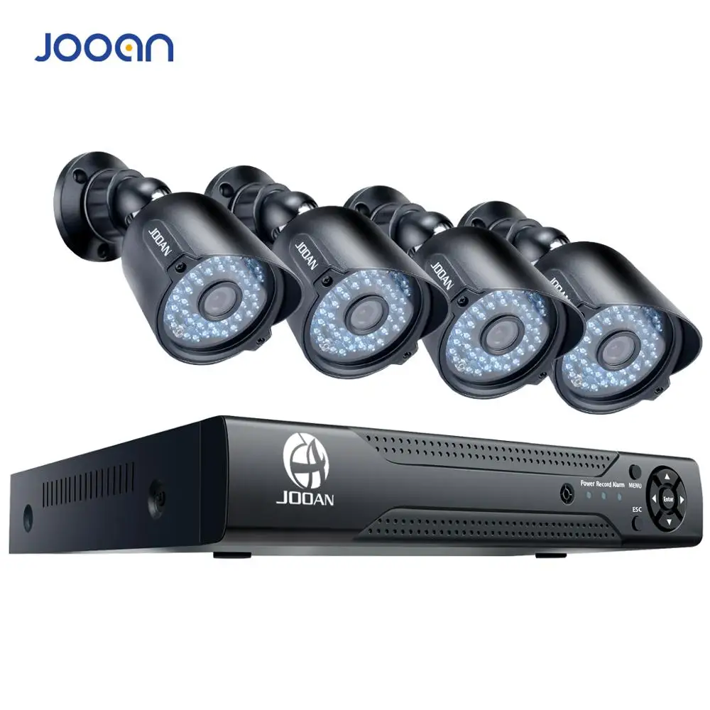 JOOAN 4 канальный видеонаблюдения система супер камера 1mp 1200TVL канала 1080p полном 720p