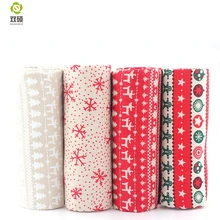 ใหม่พิมพ์รูปแบบคริสมาสต์ผ้าฝ้ายผ้าลินินผ้าDIYตกแต่งคริสต์มาสผ้าสำหรับเย็บปะติดปะต่อกันช...(Hong Kong,China)