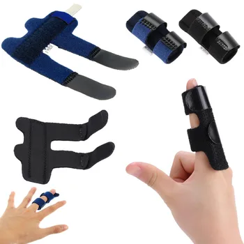 

1Pcs Adjustable Pain Relief Aluminium Finger Splint Fracture Protection Brace Corrector Support With Adjustable Tape Bandage