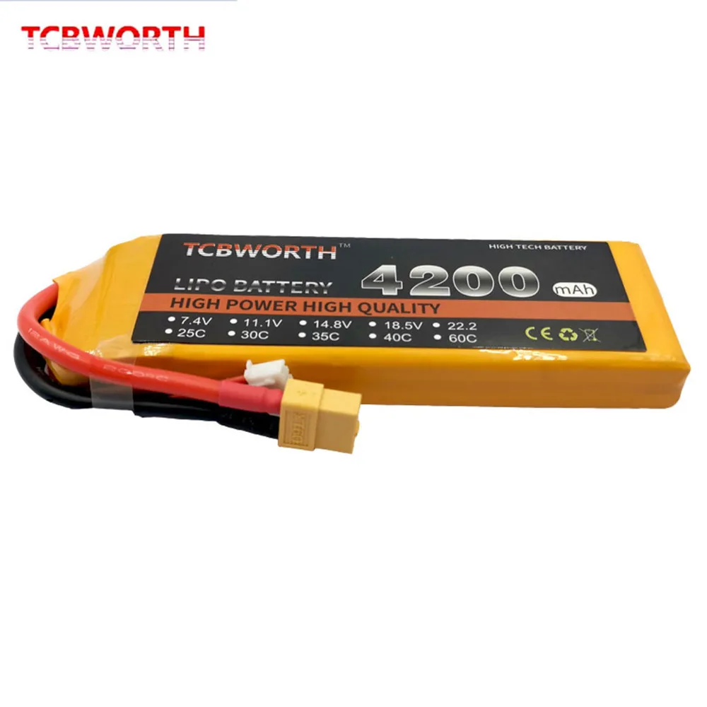 RC LiPo аккумулятор 2S 7,4 V 1500mAh 2600mAh 3000mAh 4200mAh 5200mAh 6000mAh 30C 40C 60C для радиоуправляемый самолет, Квадрокоптер, вертолет, автомобиль 2S LiPo