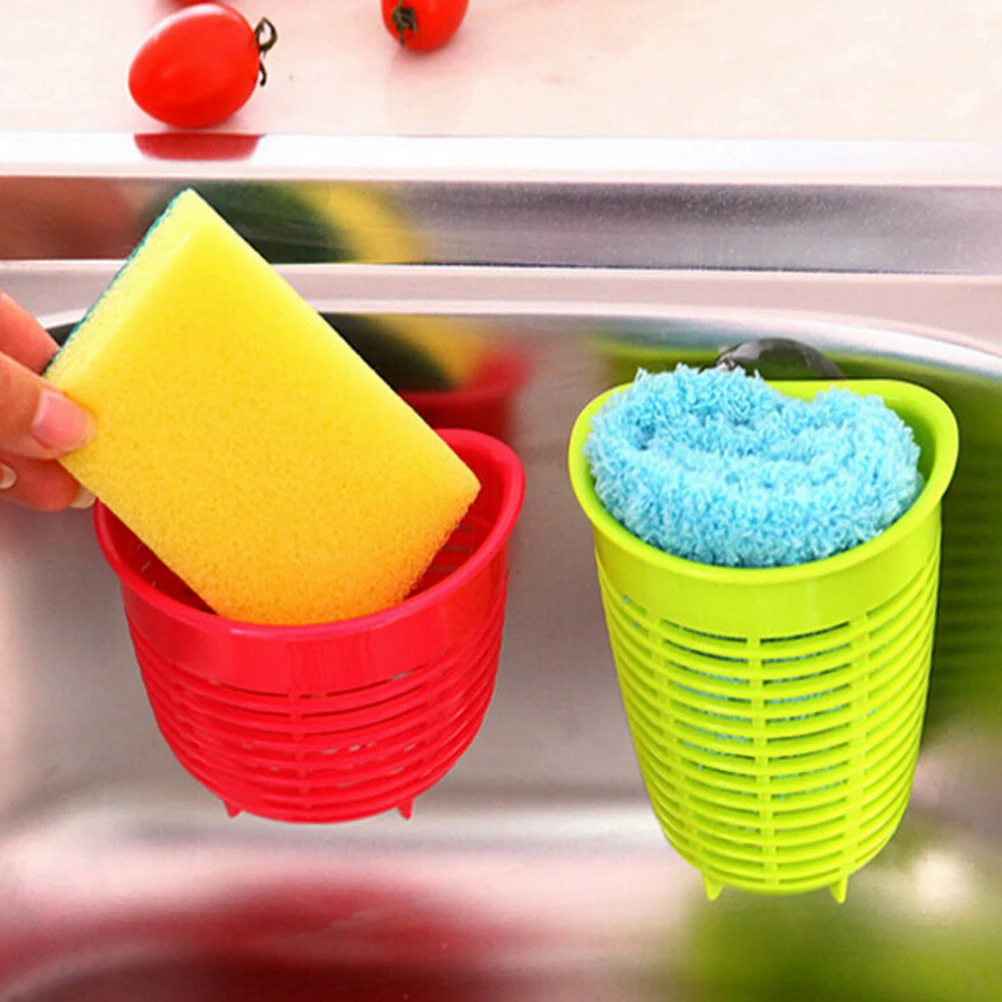 

10*7.5ccm Wall Type Storage Basket Kitchen Storage Toothbrush Toothpaste Holder Sucker Suction Wall Hanging Basket S Size
