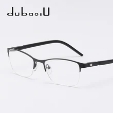 Оправа для очков из сплава женские полуобода для близорукости рецептурная оптика прозрачные компьютерные оправы для очков простой стиль# HQ03-35