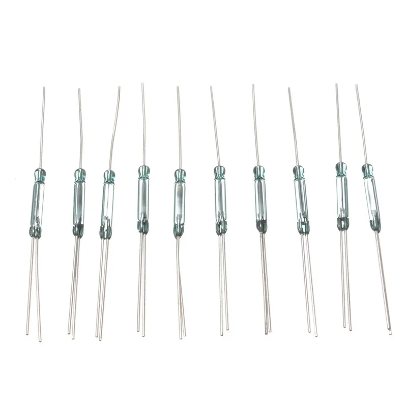 

10pcs N/O N/C SPDT Magnetic Switch Reed Switches 2.5x14mm Switch