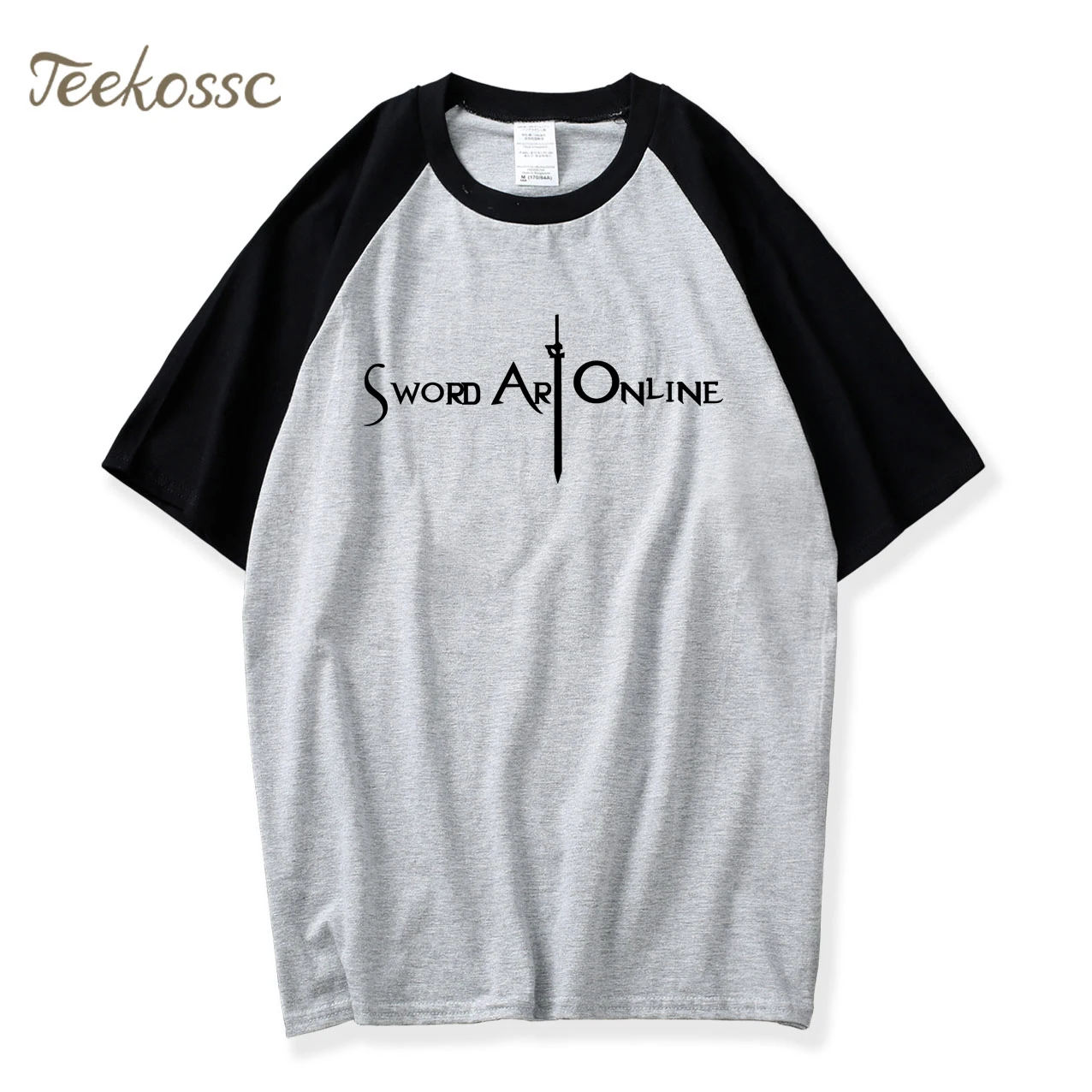 Japan Sword Art Online SAO t shirt 2018 Hot Sale Summer S.A.O Raglan T Shirt Men 100% Cotton Men's O-neck T-Shirt Game Tshirts |