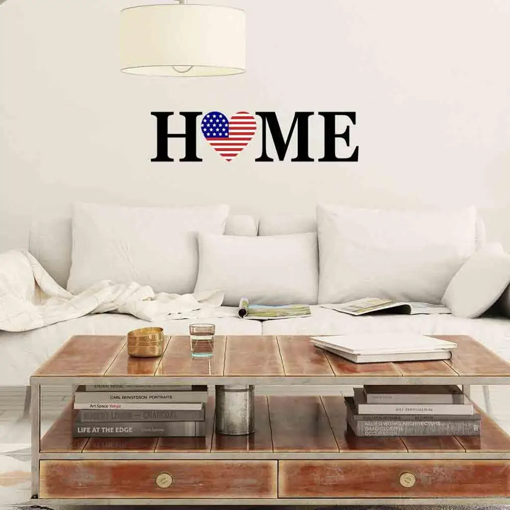 День Независимости 4 июля виниловые DIY настенные стикеры США карта благодарения