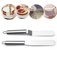 1 шт 6/8/10 дюймов из нержавеющей стали для масла жмых для крема шпатель торт Силиконовая форма печенье торт кухонное приспособление для декорирования режущие иструменты