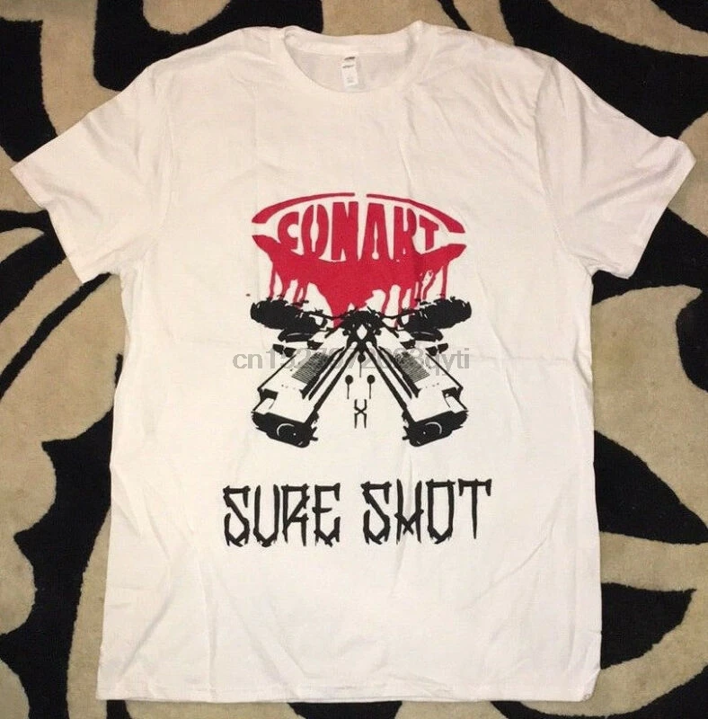 CONART X SURE SHOT COLLAB футболка хип хоп Рэп для взрослых мужские новые | Мужская одежда