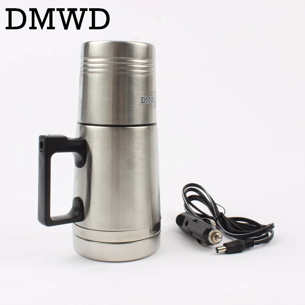 Dmwd Auto Electric Bottle Portable Car Hot Water Heater Cup Travel Car Hot Water Heater Cup Travel Heating Kettle Teapot Stainless Steel Sku 32831452648