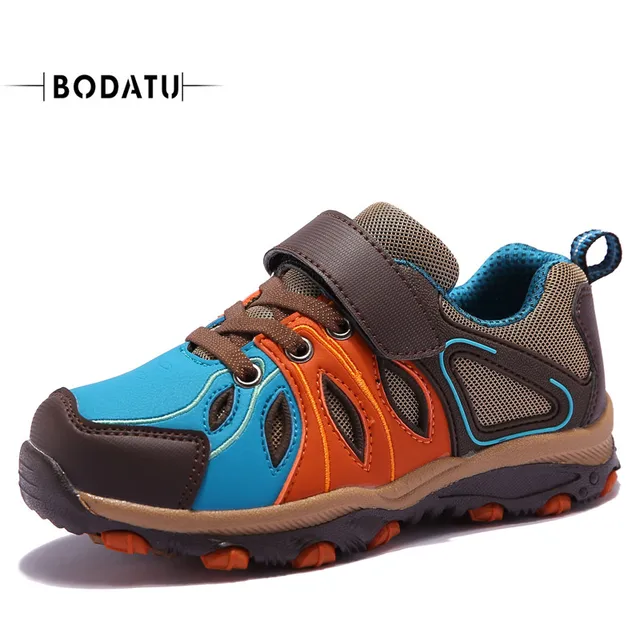 BODATU boys sport brand shoes kid sneakers lights 9 12 years old shoes