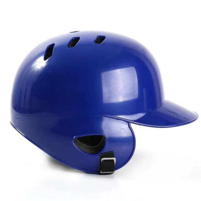 Унисекс общий бейсбольный шлем дышащая Двойная защита ушей бейсбольный спортивный шлем Защита головы 55-60 см голова черный красный синий - Цвет: Синий