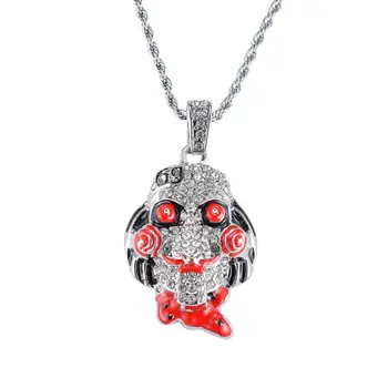 

Movie Saw Cosplay Necklace Halloween Stage Necklace Prop Gift Fans Halloween Collections Props Gift Drop Ship