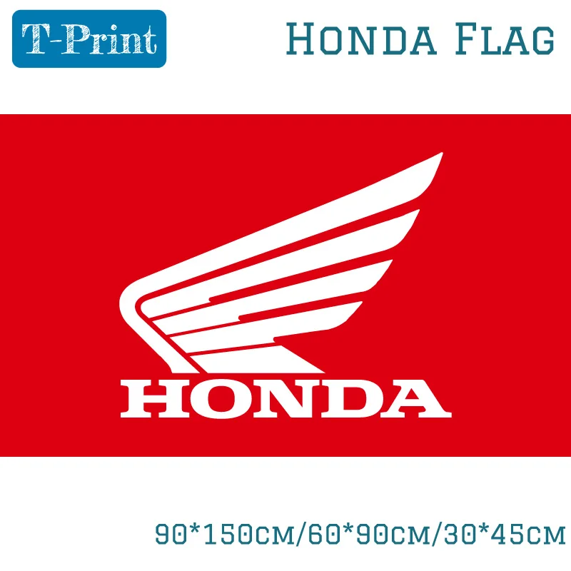 

90*150cm/60*90cm/30*45cm Honda Car Flag 3x5ft Polyester For Car Selling Banner